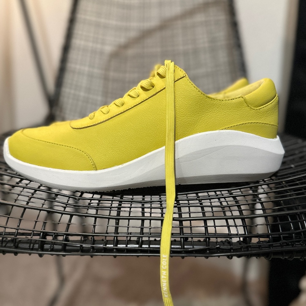Kenneth Cole Mello Lace Up Womens Leather Lifestyle Sneakers